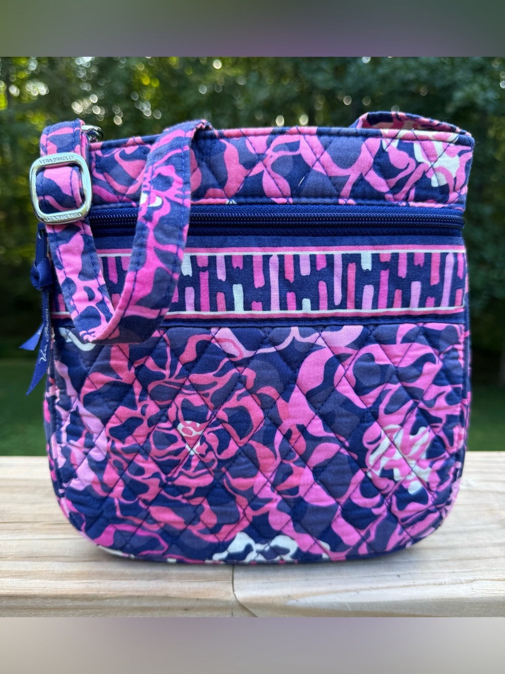 Vera Bradley Quilted Shoulder Bag in Retired Katarina Pink Pattern